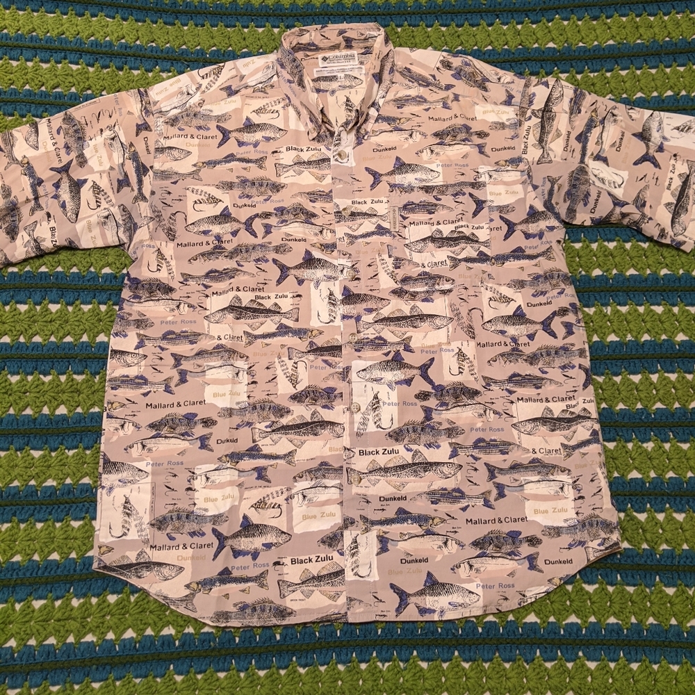 Columbia Men's Fishing Button Down Shirt